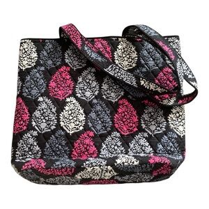 Vera Bradley Quilted Tote Northern Lights Fall Print Cotton Bag